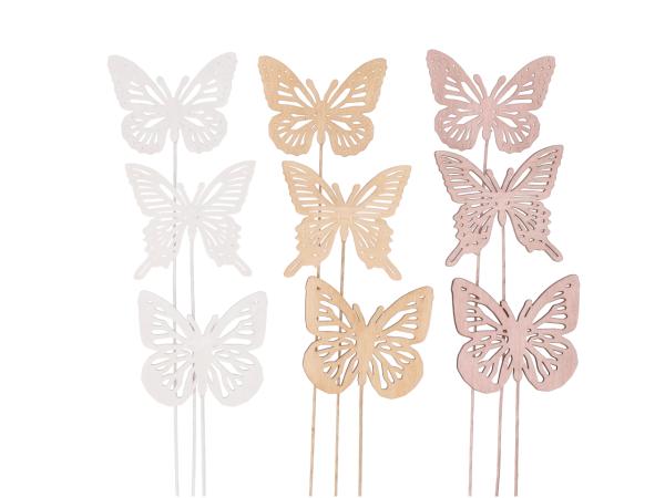 Steckersortiment Schmetterling durchbrochen 3Mod 