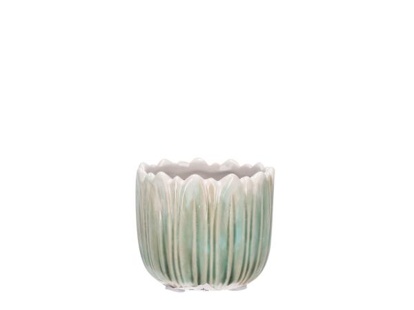 Topf Salbeiblatt glasiert 