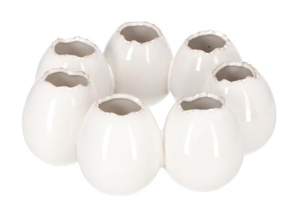 Eivase Ring x7  Porzellan glasiert D27 H9,5cm