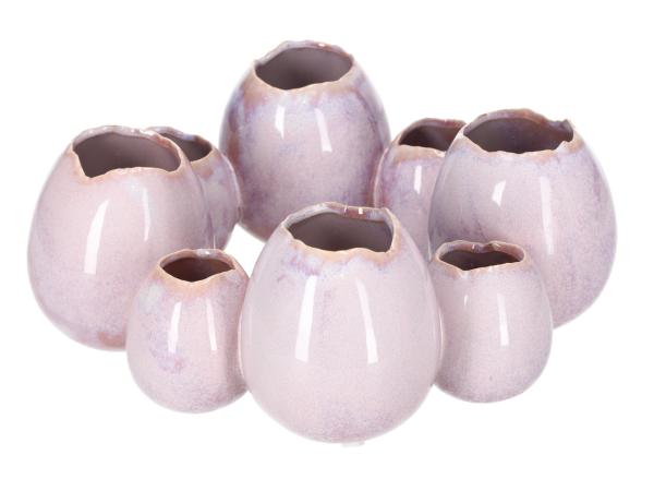 Eivase Ring x8  Porzellan glasiert D25 H6,5/9,5cm