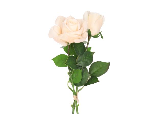 Rose realtouch 2Mod Blüte-Knospe sortiert L48cm