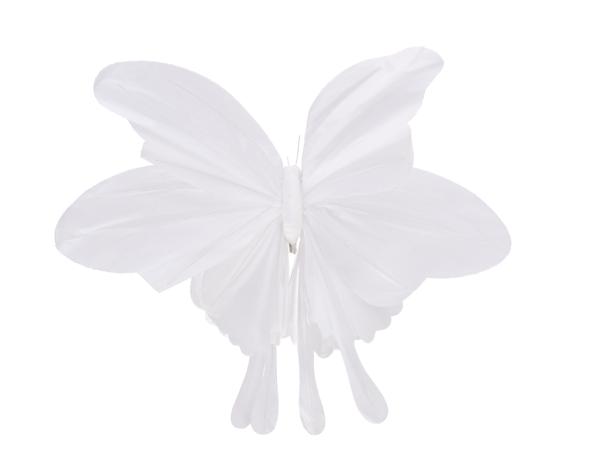 Schmetterling Papier m Clip B45 H30cm