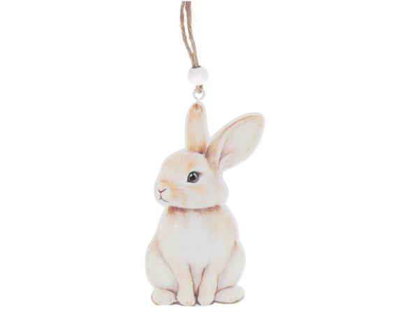 Hänger Blech Druckmotiv Hase B5-6 H10cm
