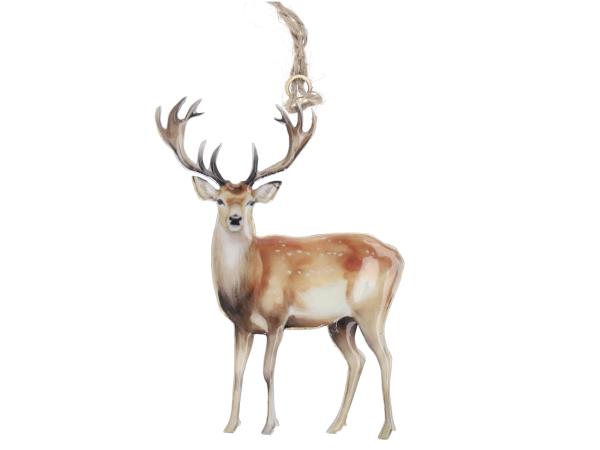 Hirsch Blech beidseitig emailliert z Hängen 