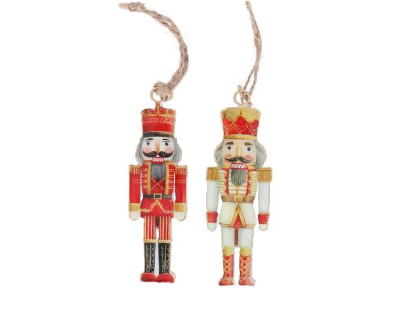 Nussknacker Blech 2Mod beidseitig emailliert z Hängen B4 H11cm