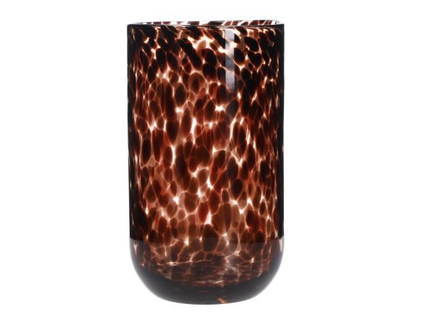 Vase Glas Leo durchgefärbt mundgeblasen D15,5 H28cm