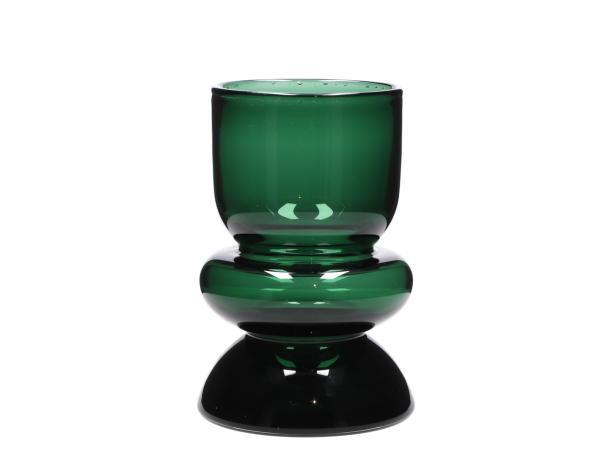 Vase Glas durchgefärbt mundgeblasen 