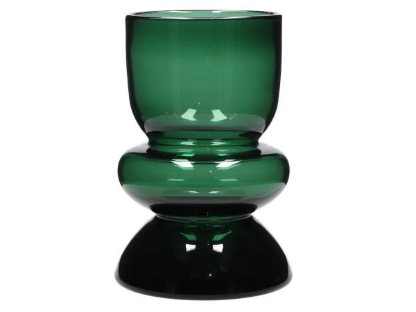 Vase Glas durchgefärbt mundgeblasen D19,5 H28,5cm