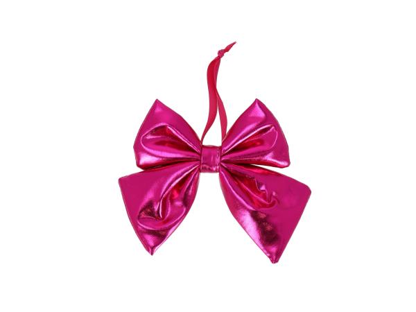 Schleife Stoff Metallic m Drahthalter 