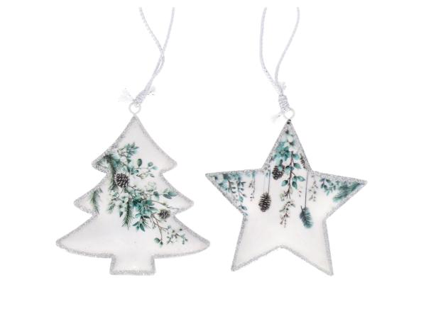 Hänger Blech Tanne/Stern 