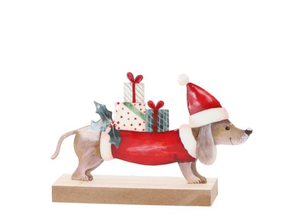 Dackel Blech Druckmotiv beidseitig z Stellen 