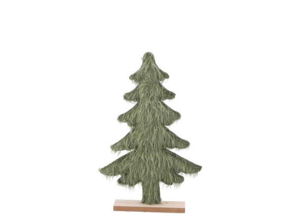 Tanne Filz/Stoff a Holzsockel 