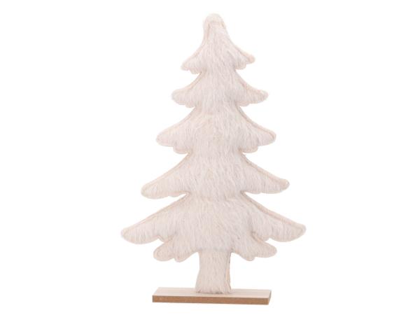 Tanne Filz/Stoff a Holzsockel B25 T5 H37cm