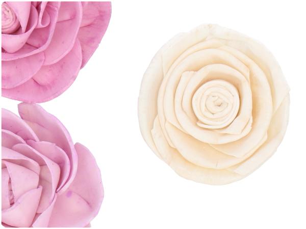 Rosenkopf Solablüte am Draht 2 Fb sort D6 Draht L20cm