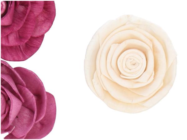 Rosenkopf Solablüte am Draht 2 Fb sort D6 Draht L20cm