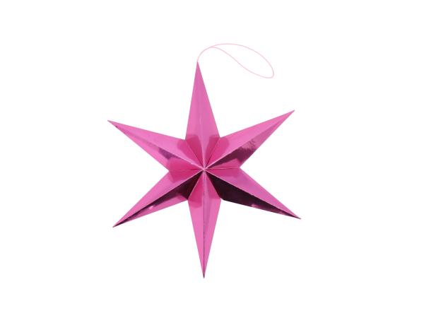 Stern Folienpapier faltbar m Magnet metallic 