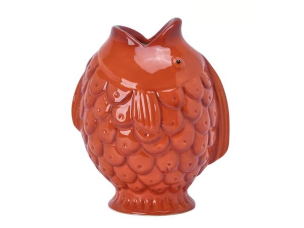 Vase Fisch Keramik Dolomite B16 L14,9 H18,8cm