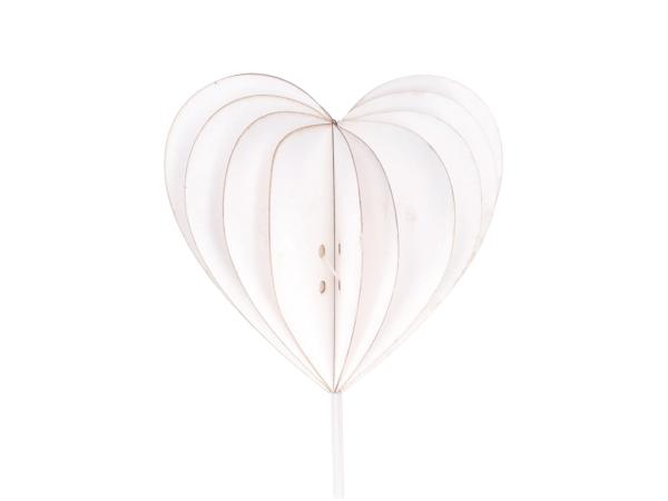 Herz Stecker Faltpapier fixed B7 H7 L27cm