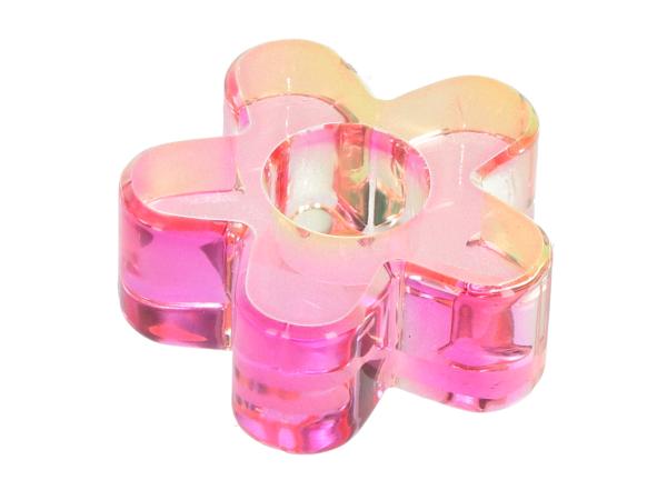 Teelichthalter Blüte Glas Kristall D6 H2,5cm