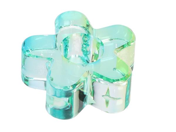 Teelichthalter Blüte Glas Kristall D6 H2,5cm