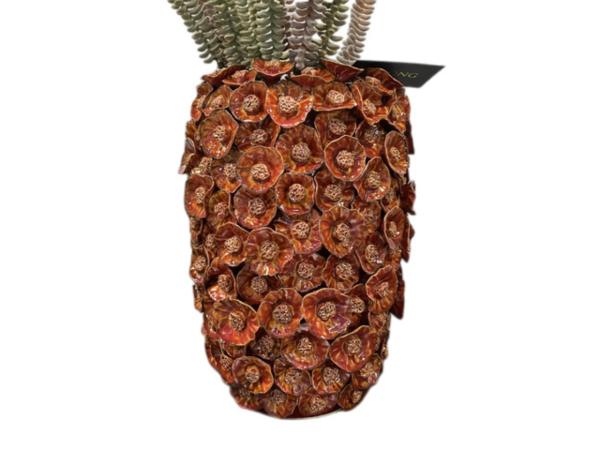 Vase PoppyFlower Keramik glasiert D25 H34,5cm