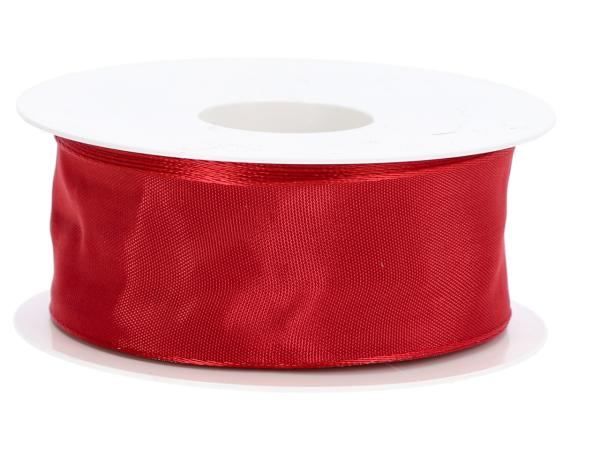 Band Drahtkante 40mm 25mr rot 40mm 25mr