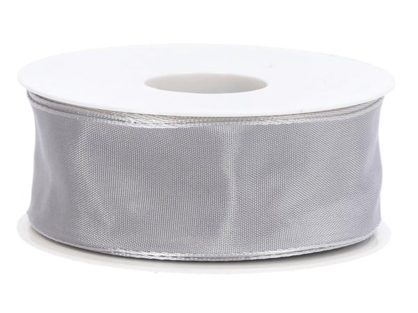 Band Drahtkante 40mm 25mr grau   40mm 25mr