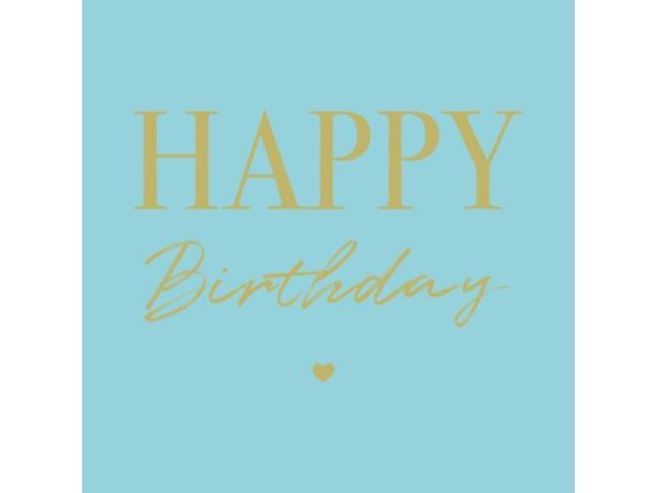 Servietten 25x25 20St Happy birthday 25x25 20St