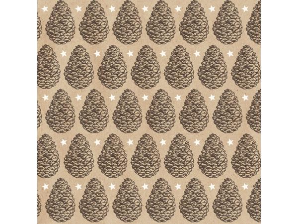 Servietten BY NATURE Xmas 33x33cm 20St plastikfrei verpackt
 33x33cm