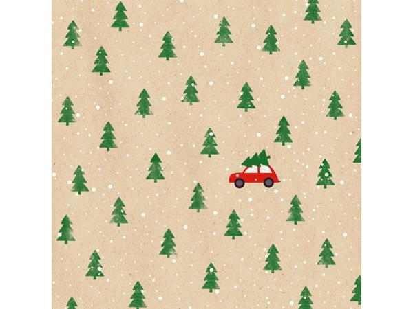 Servietten BY NATURE Xmas 33x33cm 20St plastikfrei verpackt 33x33cm