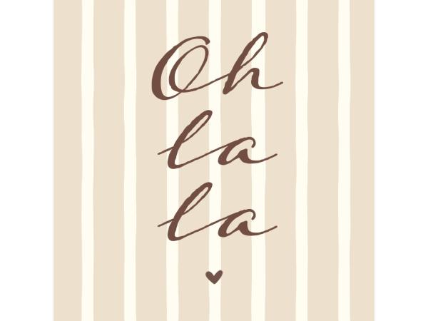 Servietten Atelier 33x33cm 20St Oh la la  33x33cm