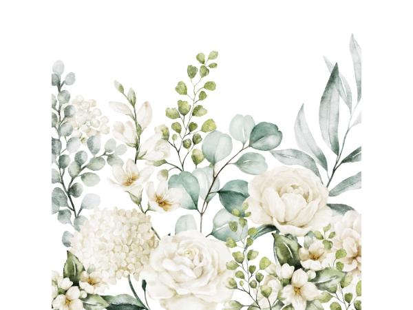 Servietten Atelier 33x33cm 20St Blumen 33x33cm