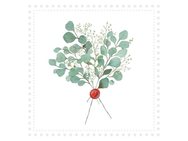 Servietten Atelier 33x33cm 20St Eukalyptus 33x33cm