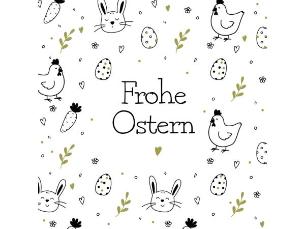 Servietten Atelier 33x33cm 20St Frohe Ostern 33x33cm