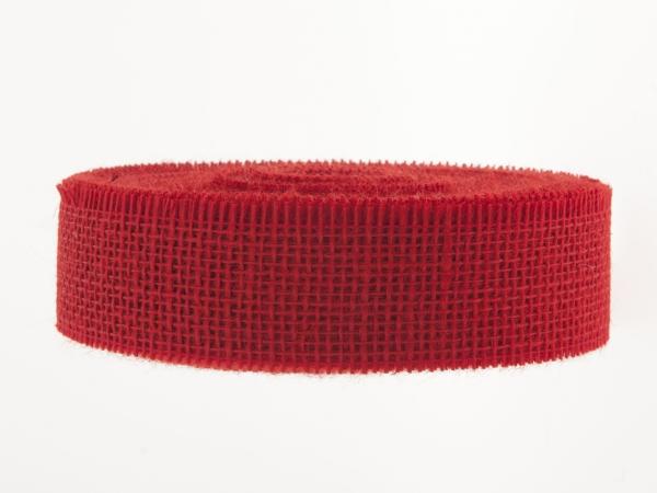 Band Jute (steif) 40mm 20mr rot 180gr/qm 40mm 20mr