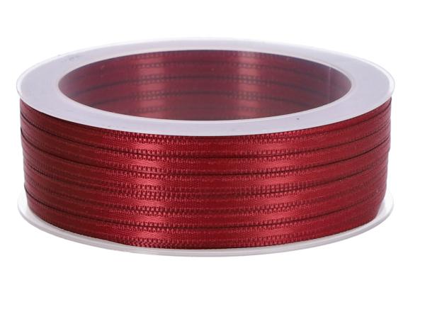 Band Satin 3mm 50mr bordo 3mm 50mr