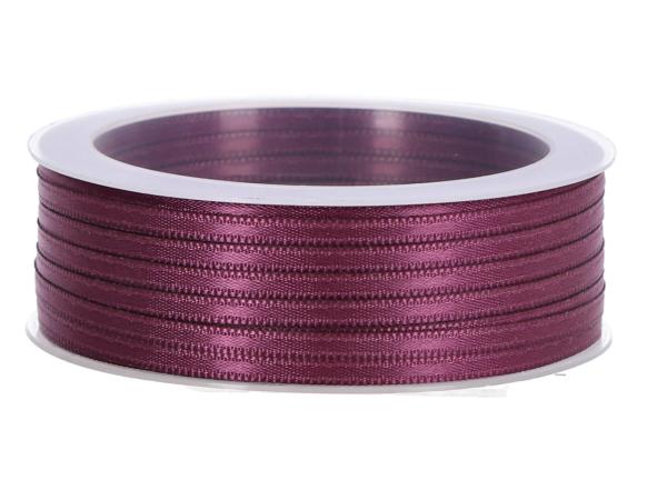 Band Satin 3mm 50mr brombeer 