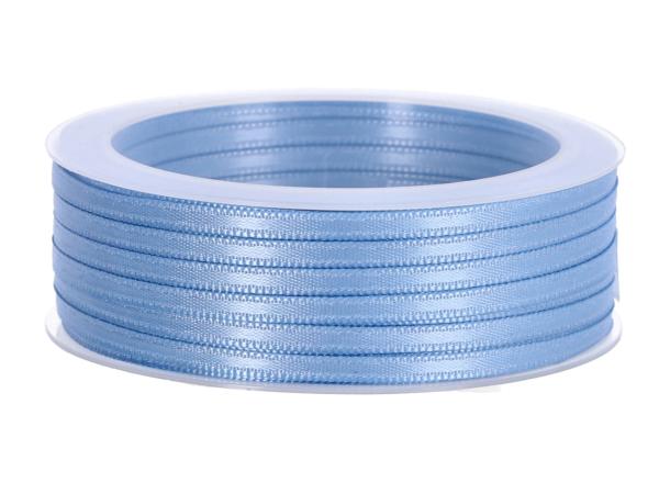 Band Satin 3mm 50mr blau hell 