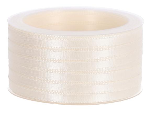 Band Satin 6mm 50mr creme 6mm 50mr