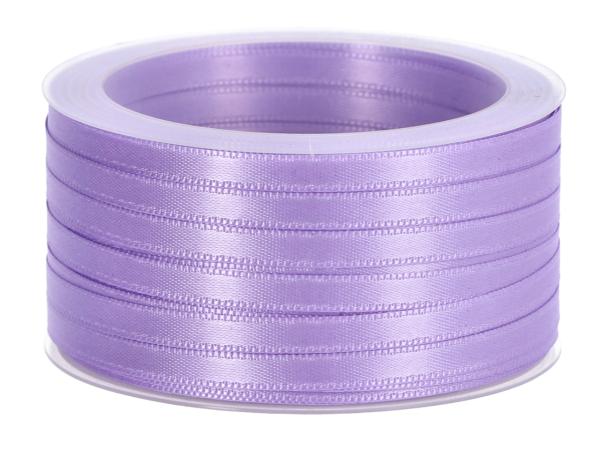 Band Satin 6mm 50mr flieder   6mm 50mr