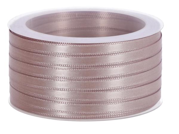 Band Satin 6mm 50mr taupe 6mm 50mr
