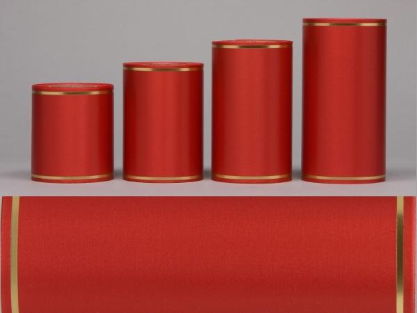 Kranzband Super-Satin m Goldrand 75mm 25mr thermotrans. 