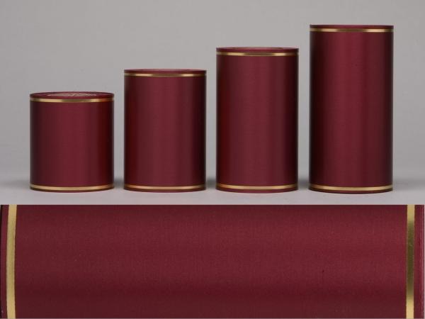 Kranzband Super-Satin m Goldrand 75mm 25mr thermotrans. 