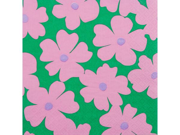 Servietten 33x33cm 20St. gelb violet 33x33cm