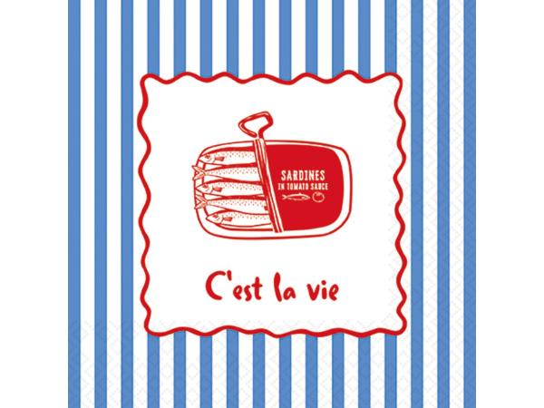 Servietten 33x33cm 20St. C'est la Vie 33x33cm