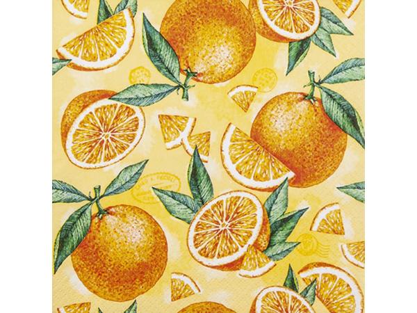 Servietten 33x33cm 20St. Orange 33x33cm