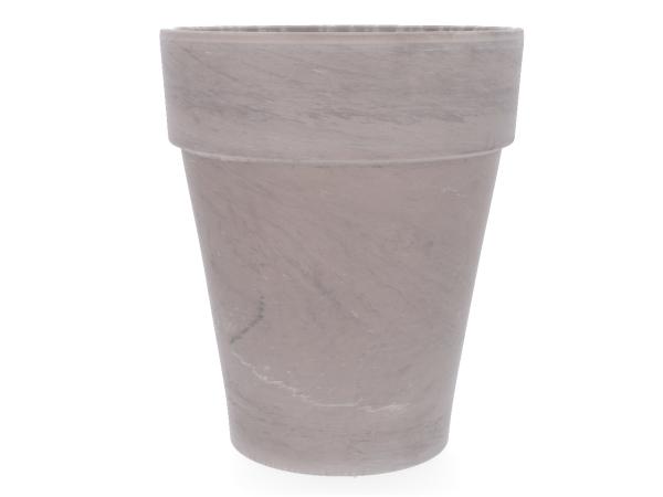 Blumentopf XL basalt marmoriert m Loch D50 H60cm