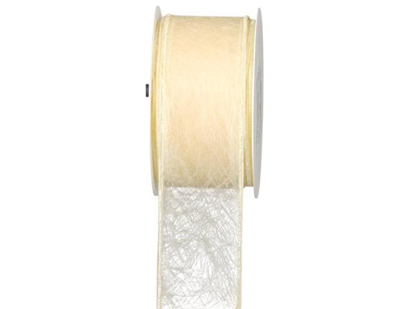 Band Vlies 40mm 20mr m Draht creme 