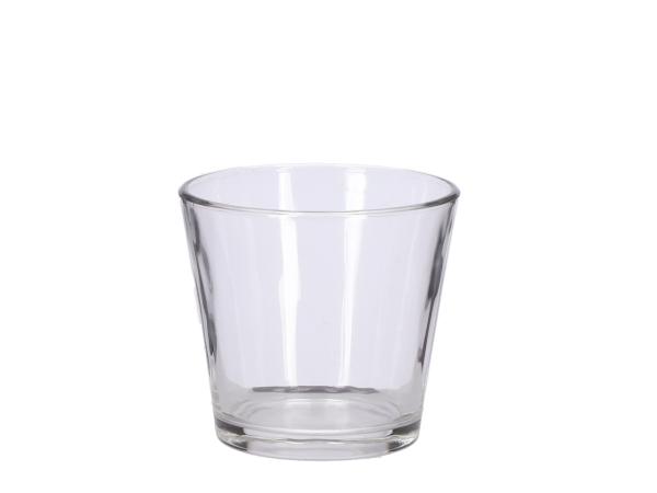 Kübel Glas konisch D9,5 H8,5cm 