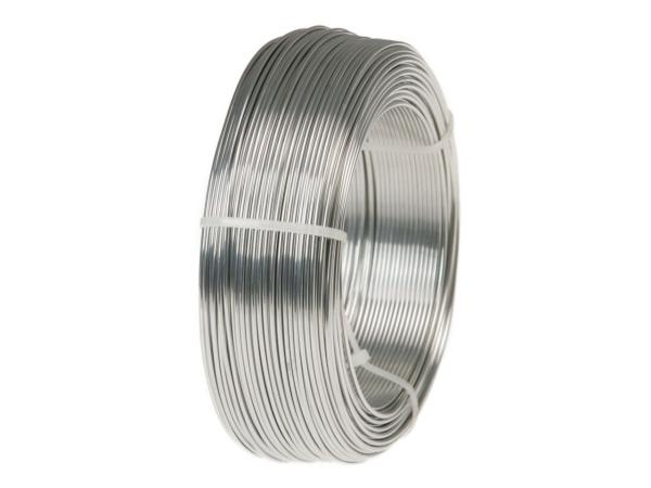 Draht Alu 2mm 1kg silber eloxiert ca. 118mr 18